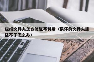 破损文件夹怎么修复再利用（损坏的文件夹删除不了怎么办）